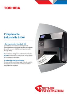 Brochure Imprimante industrielle B-EX6