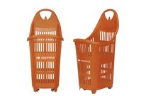 Panier magasin à 4 roulettes 70 litres