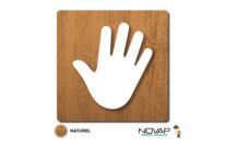 Plaquette Privé - Wood Chêne naturel 90x90mm - 4350042