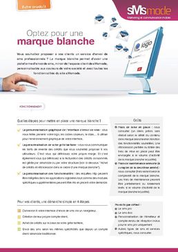Fiche produit marque blanche