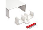 22mm Slimtrim Trunking With Clips 2