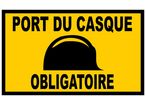 Panneau Port casque obligatoire - Rigide 330x200mm - 4160436