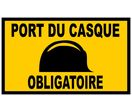 Panneau Port casque obligatoire - Rigide 330x200mm - 4160436