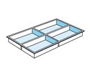 Plateau de compartimentage 4 cases pour tiroir TP6