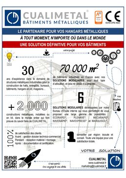LE PARTENAIRE POUR VOS HANGARS MÉTALLIQUES