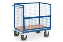 Chariot container grillagé sans couvercle