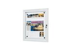 Vitrine d'Affichage Intérieur/Extérieur METAL 1 feuille A4