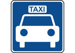 Panneau d'information taxi