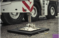 Stabilisation et calage de machines : plaque de calage carrée support 1 à 200 Tonnes