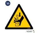 Panneau Danger écrasement de la main dans une presse plieuse - Classe 2 - Rigide Triangle 300mm - 4200897