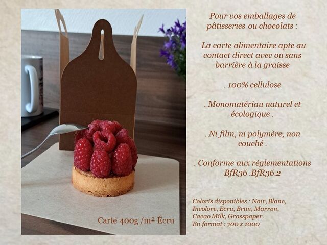 Carte graphique apte au contact alimentaire | ASAP SAS