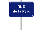 Panneau de rue alu 450 x 250 mm listel simple