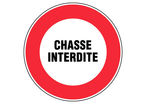 Panneau Chasse interdite - Rigide Ø450mm - 4080833