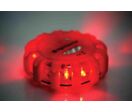 Feu de signalisation de danger LED portable | Flash Nightsearcher Pulsar-AAA rouge IP65