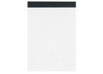 Bloc-bureau sans couverture 10,5x14,8cm petits carreaux 100 feuille 60g