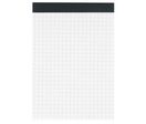 Bloc-bureau sans couverture 10,5x14,8cm petits carreaux 100 feuille 60g