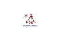 Elingue chaine 4 brins - extrémité : anneaux - CMU 4250 kg (classe 80)