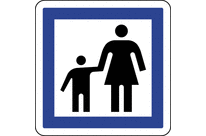Panneau de signalisation famille