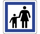 Panneau de signalisation famille