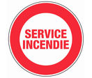 Panneau Service incendie - Rigide Ø80mm - 4020266