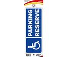 Panneau Parking réserve au handicapé- Adhésif 330x120mm - 4037479