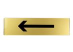 Plaquette Flèche (droite ou gauche) - Plexiglas or 170x45mm - 4490656