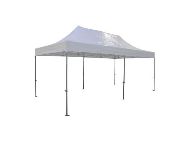 Leisure N Pleasure - Tente Aluminium Blanche 3x6m - Toit PVC M2 - Robuste et Durable