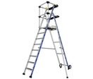 Tubesca-Comabi - Plateforme de travail Sherpamatic Aluminium - 8 marches - Hauteur de travail 3.87m - Charge 150kg - Éco-responsable