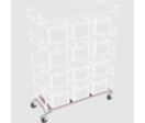 Chariot de manutention ergonomique | Embase roulante renforcée N° 3B-3