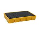 EMP - Bac de rétention plastique 100 L Jaune - Caillebotis inclus - Polyéthylène résistant