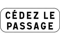 Panonceau cédez le passage M9c