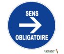 Panneau Sens obligatoire à droite - Novap