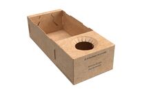 Plateau Eventbox carton kraft brun 310 x 130 x 80 mm (x100) Firplast
