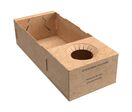 Plateau Eventbox carton kraft brun 310 x 130 x 80 mm (x100) Firplast