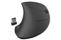 Mobility Lab - Souris sans fil ergonomique verticale noire - Droitier - Taille M - 1000-1600 dpi - 6 boutons