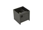 Applique Murale Graphite Grise 12W Double Faisceau IP65 Cube - Blanc Neutre 4000K - 5500K