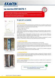 Armoire de sécurité pour le stockage de produits inflammables type 90 EN14470-1