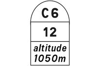 Borne kilométrique communale E54b