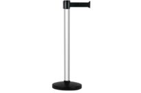 Poteau Alu anodisé à sangle Noir 3m x 50mm sur socle portable - 2010528