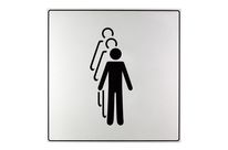 Plaquette Presentez-vous un par un - Iso 7001 200x200mm - 4380100