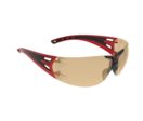 Lunette de sécurité Forceflex™ rouge/noir - ambré antibuée - anti-rayures | K&amp;N ASA460-051-G00