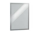 Durable - Pochette murale Duraframe A3 Argent - Adhésif Repositionnable - Lot de 2
