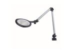 Waldmann - Lampe à loupe LED TEVISIO - 3.5x Grossissement - 160mm Lentille - 750lm - 4000K - Gris/Argent