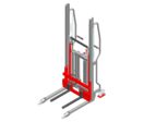 Gerbeur Lev à levée manuelle avec fourches coulissantes