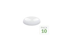 Pack de 10 - Applique Ronde LED Blanche 20W/16W/12W ajustable avec Détecteur CCT -