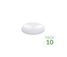 Pack de 10 - Applique Ronde LED Blanche 20W/16W/12W ajustable avec Détecteur CCT -