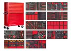 Servante d'atelier professionnelle XL - 13 tiroirs - 782 outils - Coffre supérieur XXL - Véhicules électriques MW Tools MWE999R36X