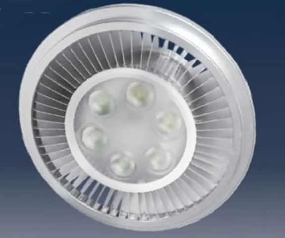 SPOT LED AR111 PLAFOND 12V 6W BLANC PUR ANGLE 60
