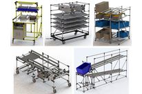 Chariots de manutention spécifiques bord de ligne pour opérateur