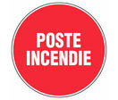 Panneau Poste incendie - Rigide Ø80mm - 4021461